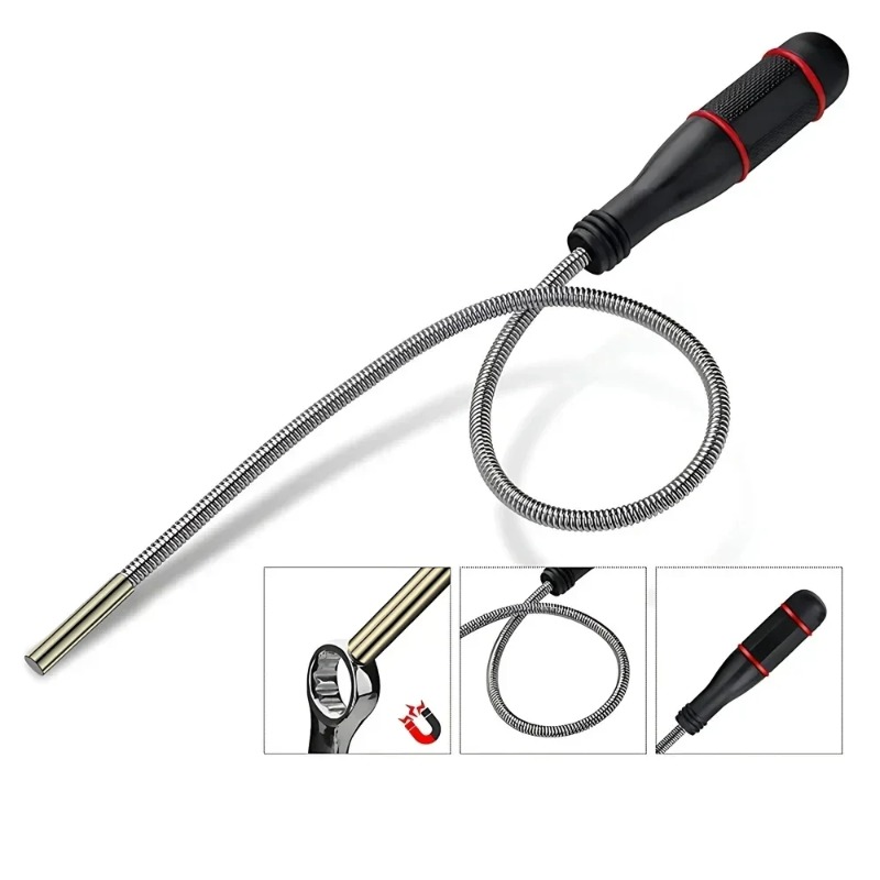 Drain Snake Flexible - Flexibles magnetisches Aufnahmewerkzeug, biegsame Schlangen-Saugstange zum