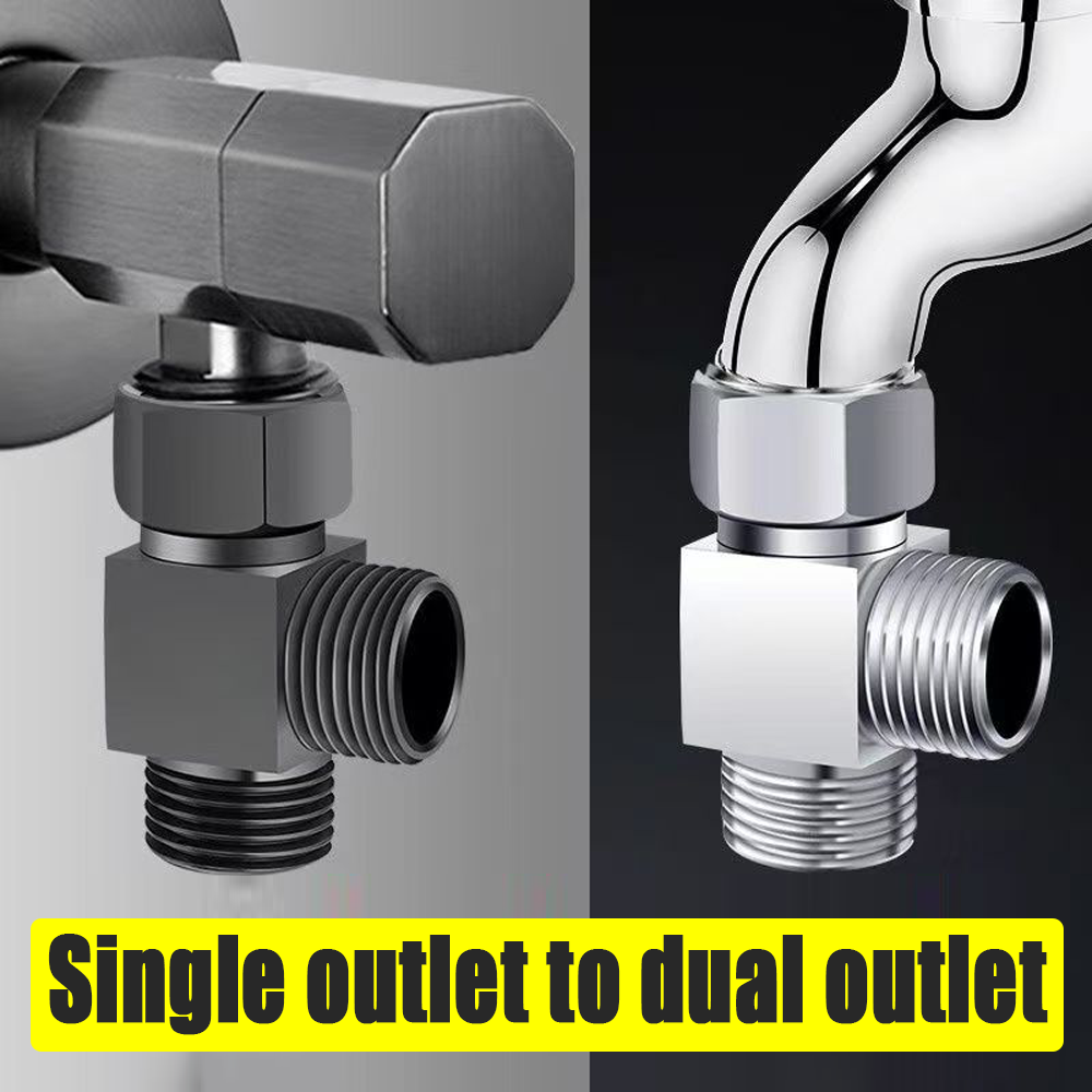 Shower Valve Cartridge - Messing 3-Wege G1/2 Duschumstellerventil Wasserabscheider Dusch-T-Adapter
