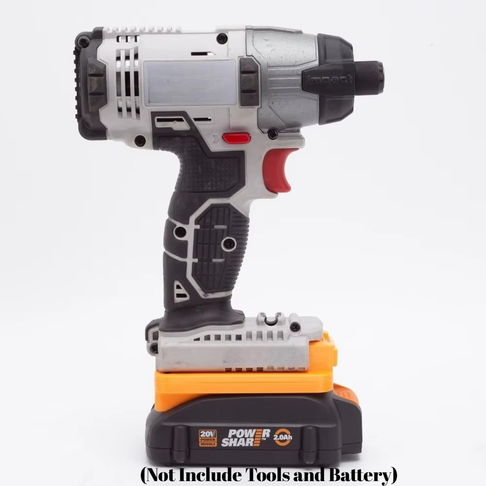 Black+Decker Tool 20V Max - Adapter für Worx 20V 6-polige Batterie,